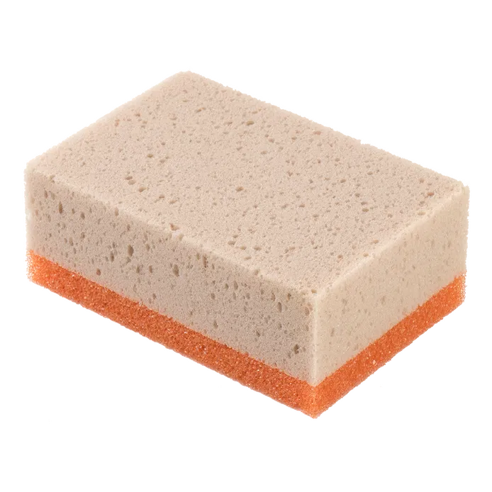 Average absorption capacity and high resistance mixed sponge for cleaning