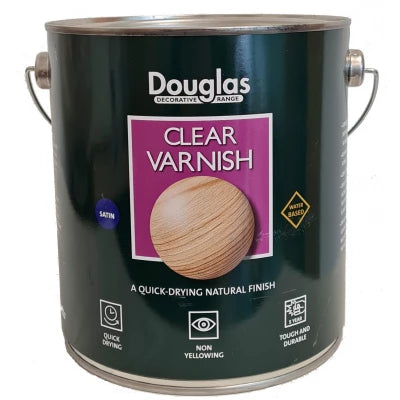 Water Based Varnish Clear Satin, 2.5ltr