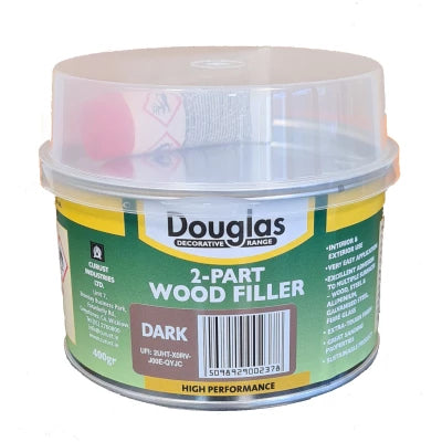2 Part Wood Filler, 400gr Dark