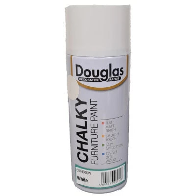 Chalky Furniture Spray Paint, 400ml White
