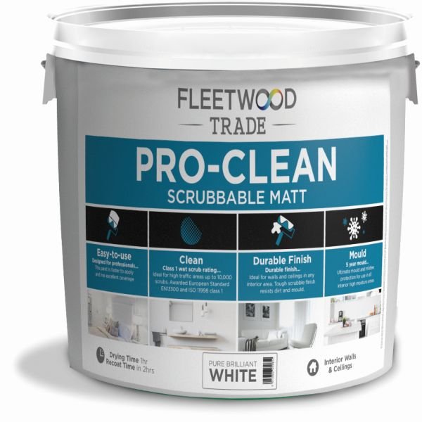 Fleetwood 10L Pro Clean Scruff Defence Brilliant White