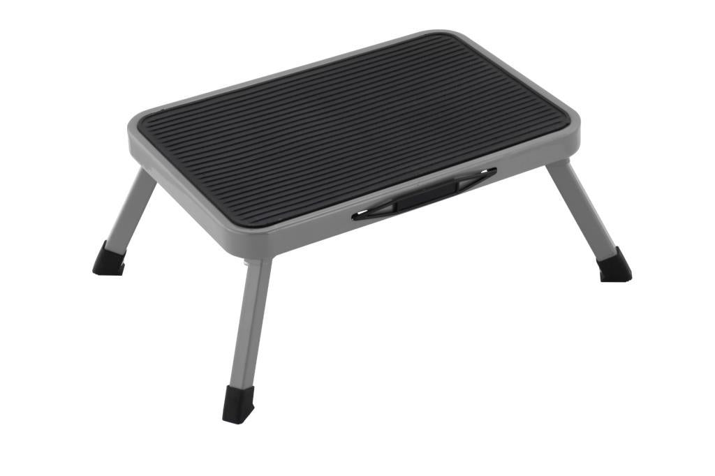 One Step Ladder Non Slip Black