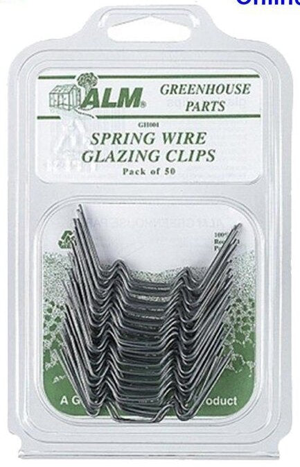 GREENHOUSE SPRING GLAZING CLIPS - burkes_Hardware