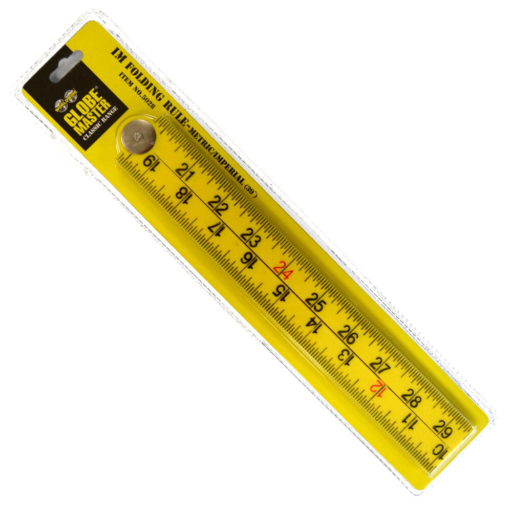 Yellow Rull NO5028 1MTR YELLOW RULE - burkes_Hardware
