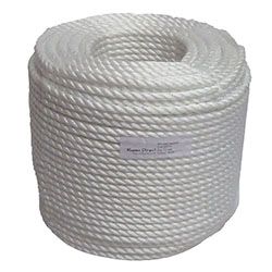 POSAMO PP Rope 8mm Plaited White