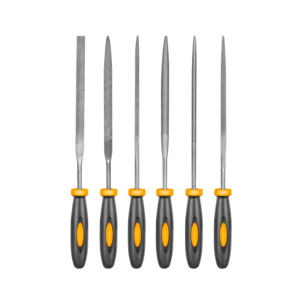 INGCO 6-Pack Steel File Set 140mm - burkes_Hardware
