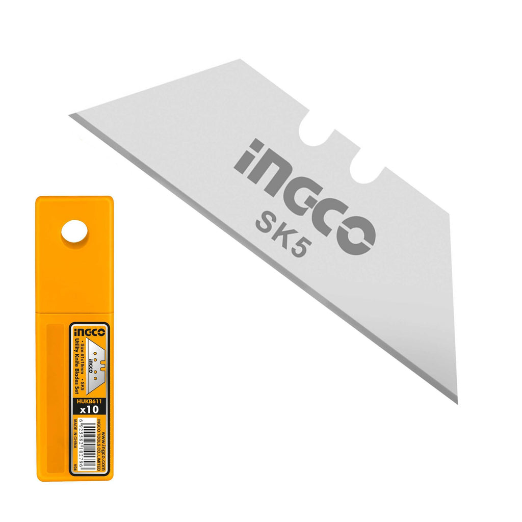 INGCO 10-Pack Utility Knife Blade Set - burkes_Hardware