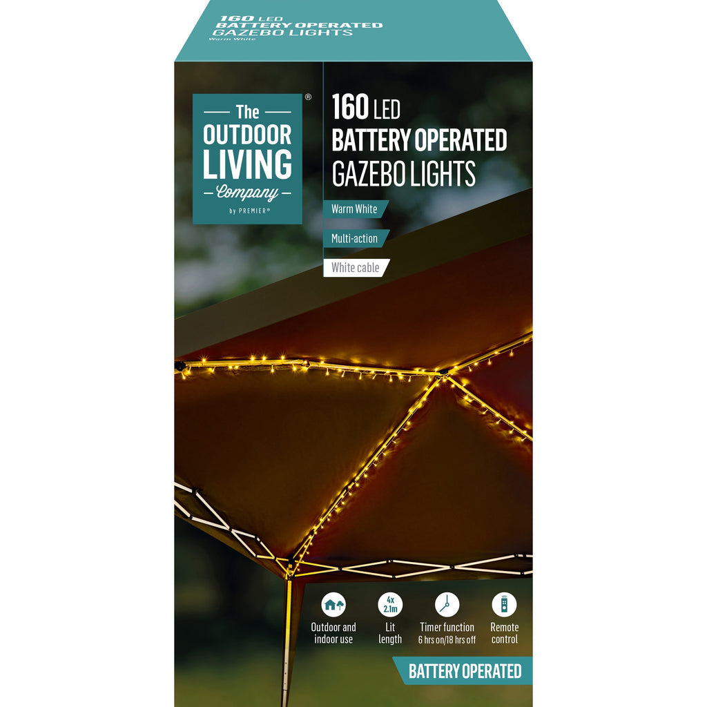160LED Gazebo Lights Warm White