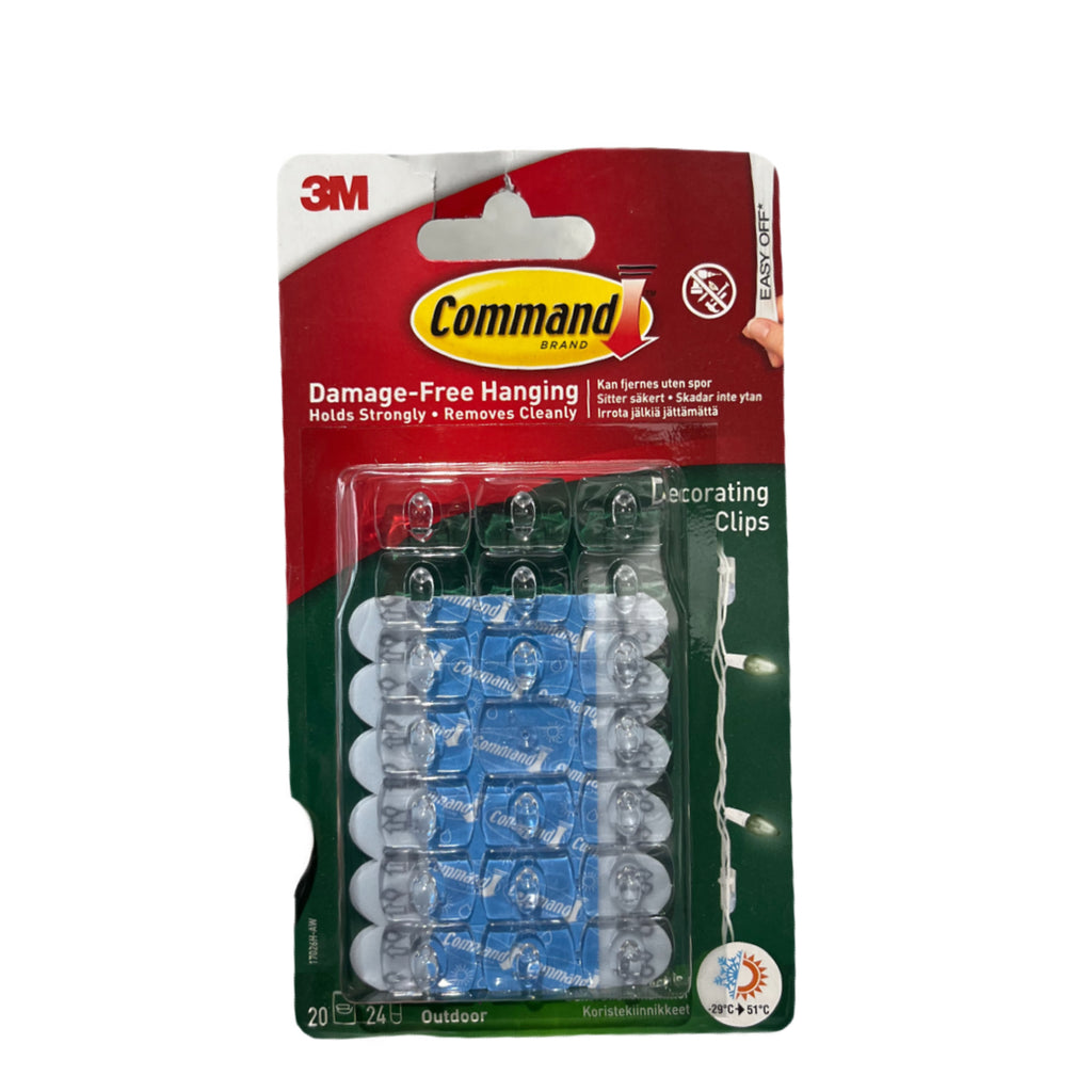 3M Command Decorating Clear Adhesive Clips