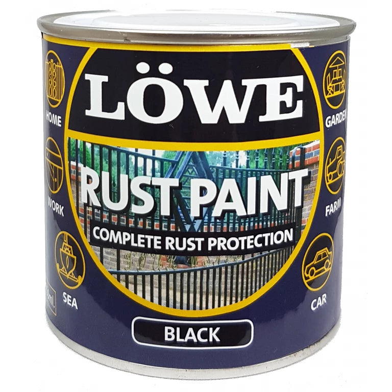Lowe Metal & Machinery Paint , Black – 500ml