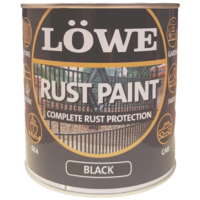 Lowe Metal & Machinery Paint , Black – 1ltr