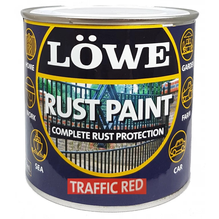 Lowe Metal & Machinery Paint, Red – 500ml