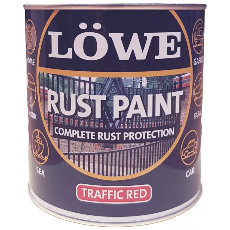 Lowe Metal & Machinery Paint, Red – 1ltr