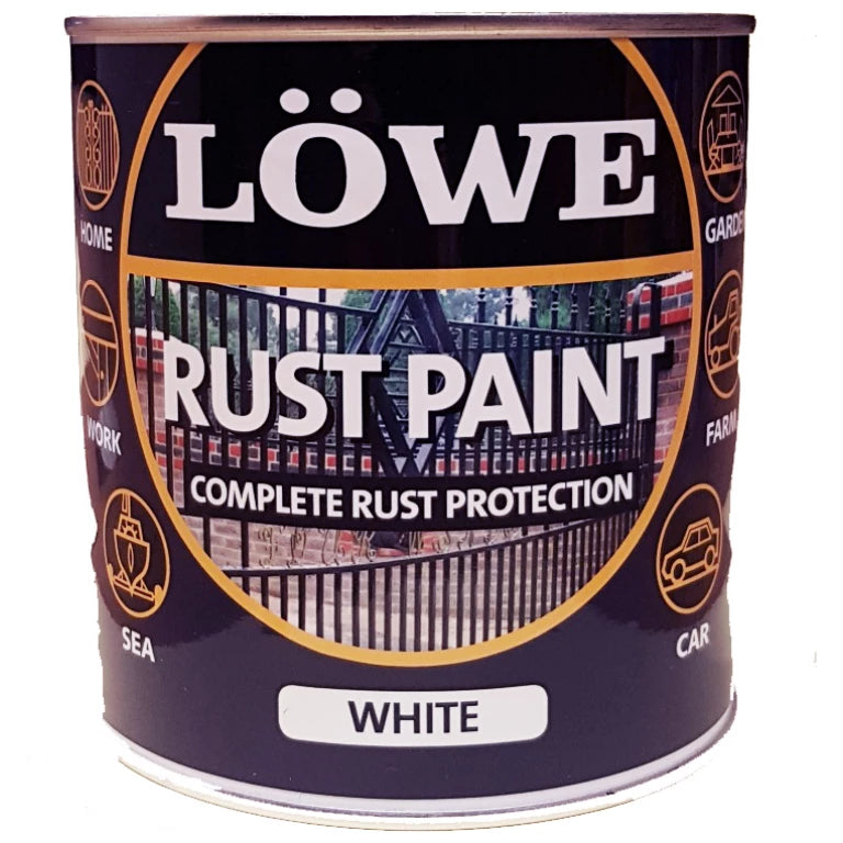 Lowe Metal & Machinery Paint, White – 1ltr