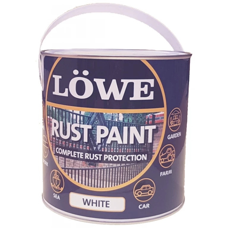 Lowe Metal & Machinery Paint, White – 2.5ltr