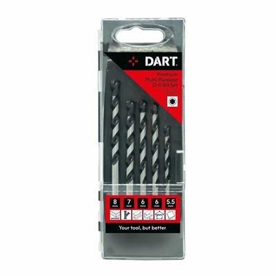 Dart 5PC Premium MP Drill Bit Hex Set