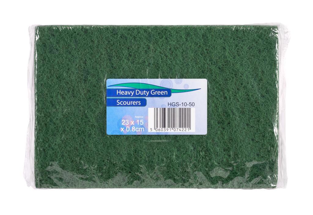PK 10 Flat Green Scourers Heavy