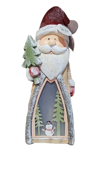 Santa with Flicker Candle