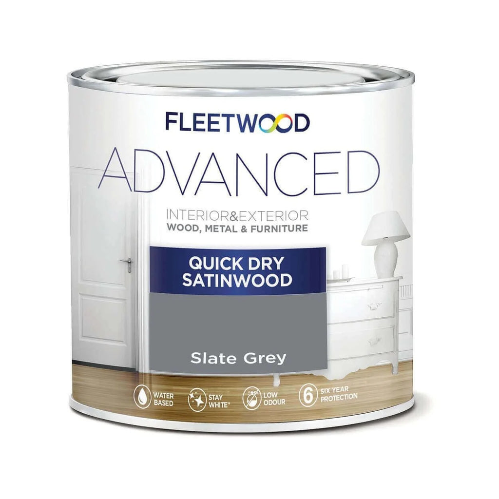 Advanced Quick Dry Satin Wood Slate Grey 750ml