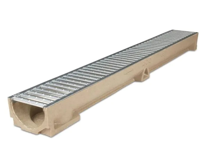 Channel Drain 60mm Galvanized Grid