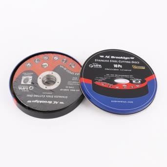 AC Brooklyn 10pc 115mm Cutting Disc SS Tin Case