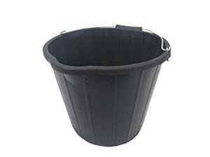 Black Plastic Bucket