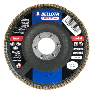 Bellota Fibreglass Concave Base Flap Disc for Stainless Steel - Metal Grinding - Burkes of Rathnew