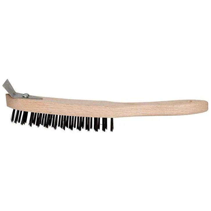 4 Row Wire Brush with Scraper