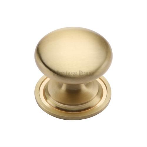 Ringed Knob – Antique Brass, 25mm