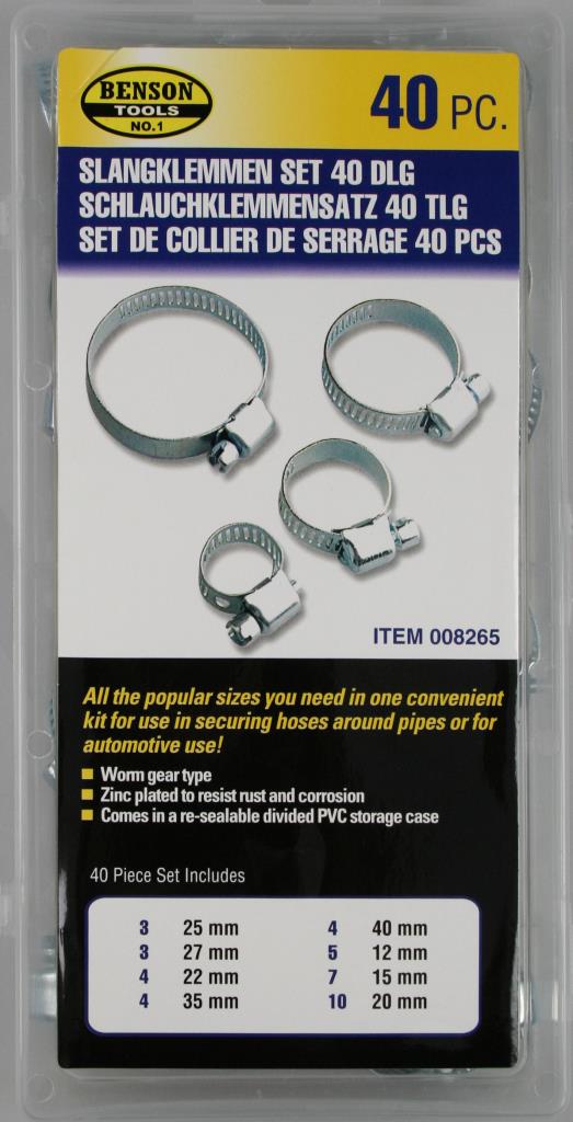 Hose Clamp Set 40pc