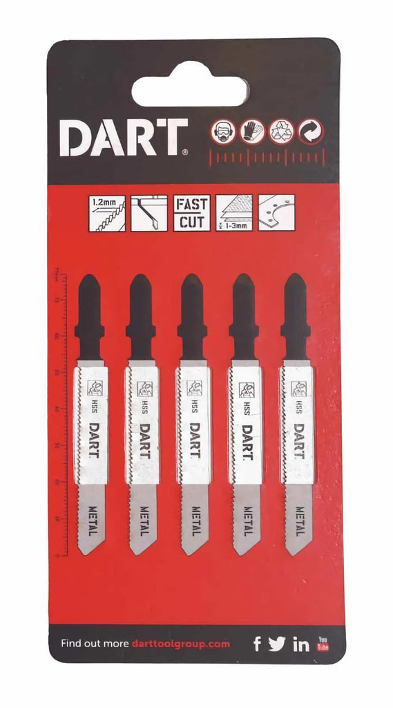 DART T118A METAL CUTTING JIGSAW BLADE PK5 - Burkes of Rathnew