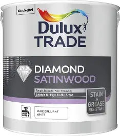 Dulux Diamond Satinwood Pure Brilliant White 2.5L