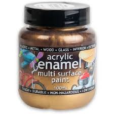 100ML ACRYLIC ENAMEL GOLD