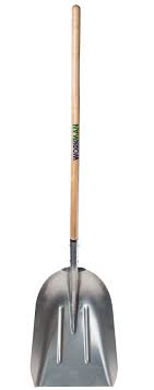 Grain 48" Ash L Handle Aluminium Shovel