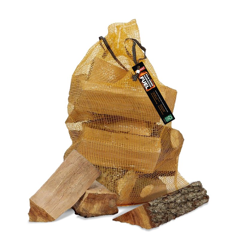 Kiln Dried Hardwood Logs Mesh Bag 22L Burke's of Rathnew Homevalue