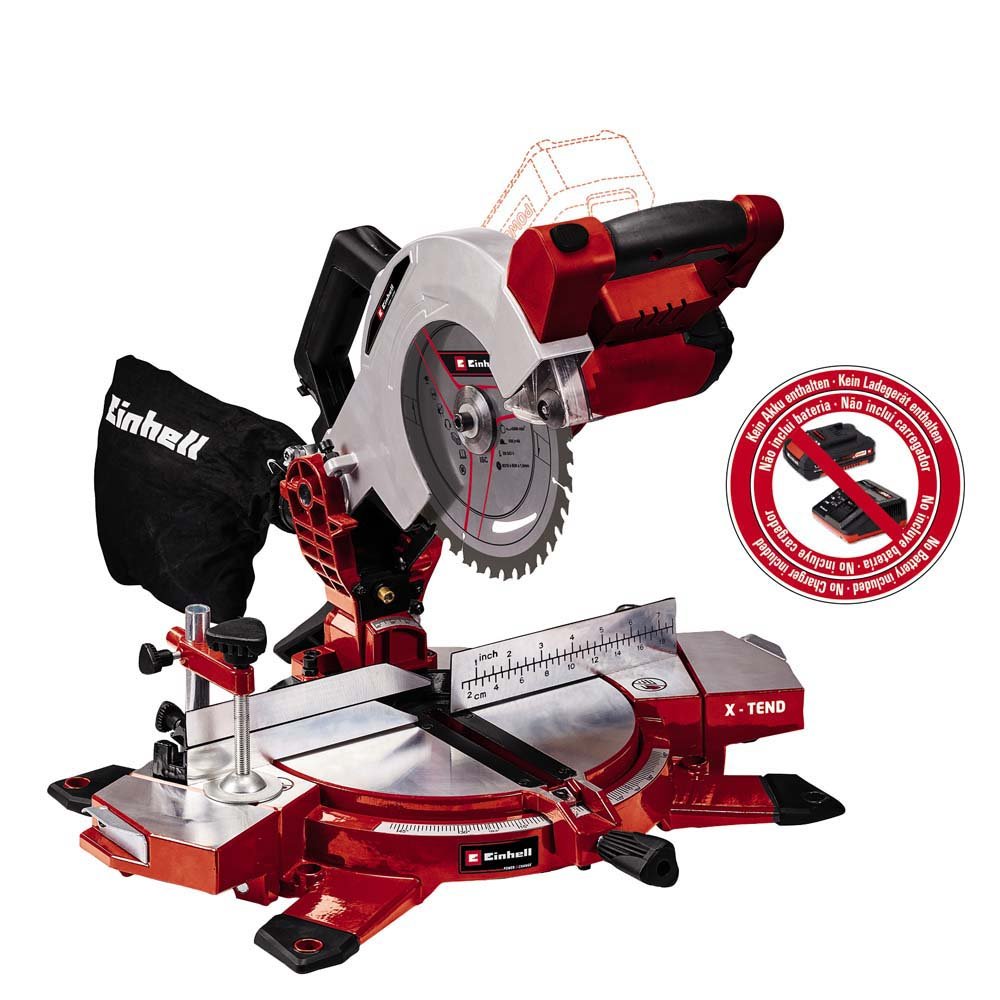 Einhell Power X - Change 18V Cordless Single Bevel Mitre Saw - Bar - Burkes of Rathnew