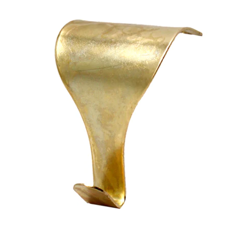 Moulding Hook Brassed - burkes_Hardware