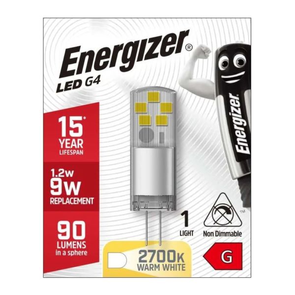 Energizer LED 1.2W Warm White 2700K Bulb