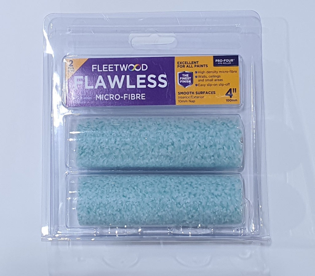 4" (5mm) Flawless Micro Roller Sleeves 2 PK