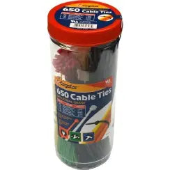 Protool 650PCE Cable Ties Multi Set