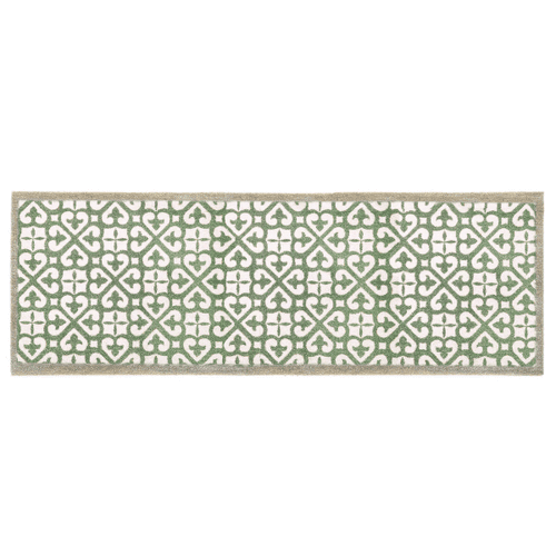 My Harlequin Tile Green Nylon Mat 50x75cm