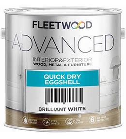 Fleetwood 1ltr Advance QD Eggshell White