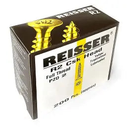 Reisser R2 6X80 Pozi (200) Yellow Screws