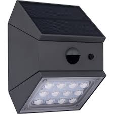 Rubix Solar Wall Light 2.5W 280lm Slate Grey