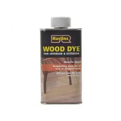 Rustins Wood Dye Ebony 250ML