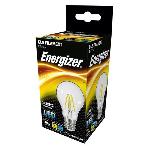 ENERGIZER 4.5W (40W) E27 LED GLS FILAMENT DIMMABLE