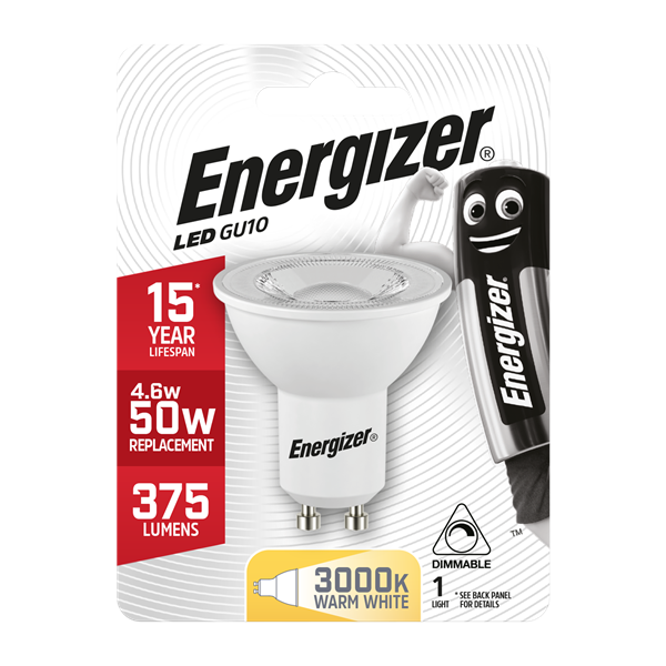 ENERGIZER LED GU10 5.7W DIMMABLE 345LM (50W)