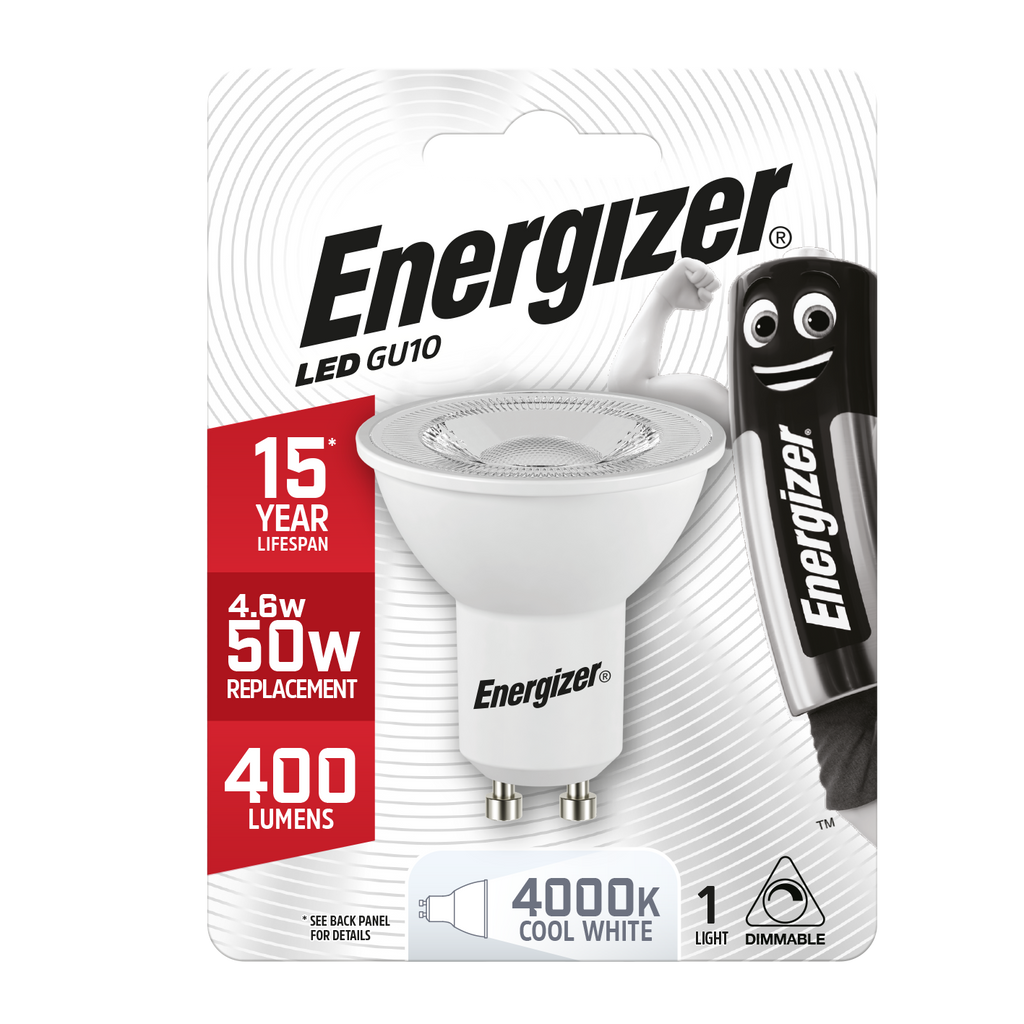 ENERGIZER LED GU10 5.7W DIMMABLE 360LM COOL WHITE