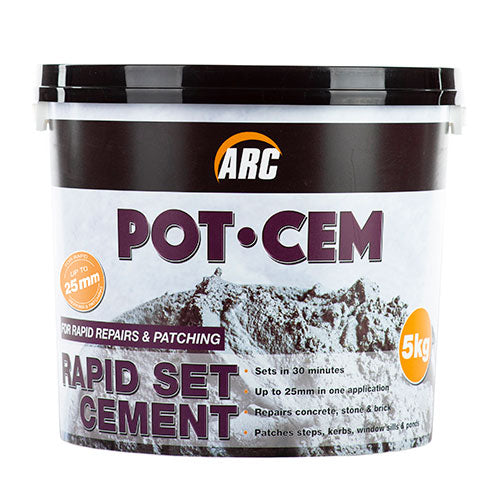 POT-CEM RAPID CEMENT 5KG - burkes_Hardware