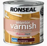 Ronseal Interior Varnish in Satin Dark Mahogany
